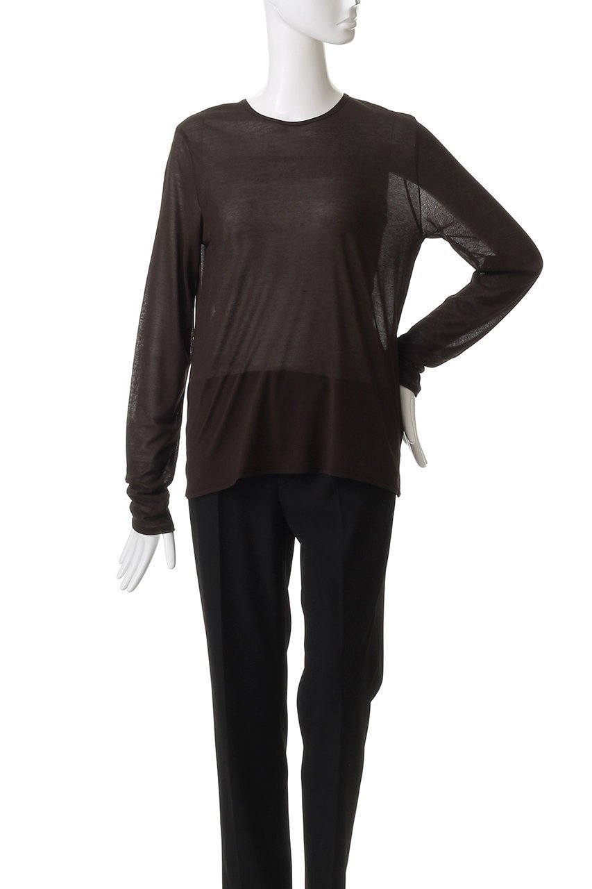 【ハー/HER.】のシアーカットソー 人気、トレンドファッション・服の通販 founy(ファニー) 　ファッション　Fashion　レディースファッション　Fashion for Women　トップス・カットソー　Cut & Sew Tops　シャツ・ブラウス・オフィスカジュアル　Elegant Blouses & Button-Ups　ロングTシャツ・Tシャツ　Longline T-Shirts & Tees　カットソー・ベーシックTシャツ　Cut-and-Sewn Tops / Stretch Tees & Basics　カットソー　Cut and Sewn Top　シアー　Sheer, See-Through　スリーブ　Sleeve, Long Sleeve / Short Sleeve　ロング　Long, Long-Length　other-2|ID: prp329100004929206 ipo3291000000036991946