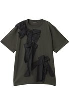 【メゾンスペシャル/MAISON SPECIAL】のTwisted Ribbon Oversize T-shirt/ツイステッドリボンオーバーTシャツ 人気、トレンドファッション・服の通販 founy(ファニー) ファッション Fashion レディースファッション Fashion for Women トップス・カットソー Cut & Sew Tops シャツ・ブラウス・オフィスカジュアル Elegant Blouses & Button-Ups ロングTシャツ・Tシャツ Longline T-Shirts & Tees カットソー・ベーシックTシャツ Cut-and-Sewn Tops / Stretch Tees & Basics ショート Short, Short Length シンプル Simple, Minimal スリーブ Sleeve, Long Sleeve / Short Sleeve タフタ Taffeta, Structured Fabric デニム Denim, Jeans Material フレア Flare, Flared モチーフ Motif, Design Theme リボン Ribbon, Bow おすすめ Recommended / Our Picks 夏 Summer thumbnail C.GRY(チャコールグレー)|ID: prp329100004929220 ipo3291000000036992081