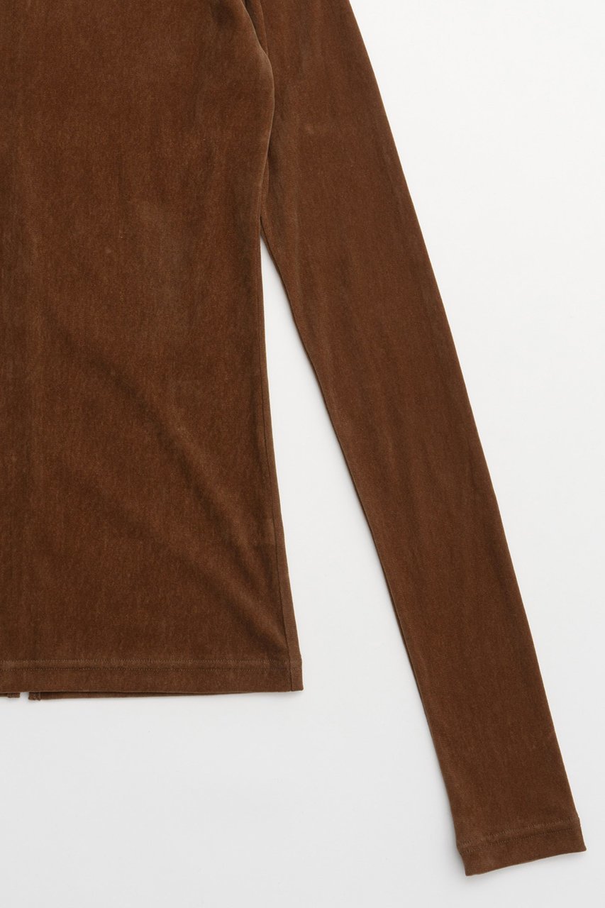 【メゾンスペシャル/MAISON SPECIAL】のVelor Mesh Tops/ベロアメッシュトップス 人気、トレンドファッション・服の通販 founy(ファニー) 　ファッション　Fashion　レディースファッション　Fashion for Women　トップス・カットソー　Cut & Sew Tops　シャツ・ブラウス・オフィスカジュアル　Elegant Blouses & Button-Ups　ロングTシャツ・Tシャツ　Longline T-Shirts & Tees　カットソー・ベーシックTシャツ　Cut-and-Sewn Tops / Stretch Tees & Basics　ベロアトップス　Velour Tops / Velvet-Look Items　インナー　Innerwear　秋　Autumn　シアー　Sheer, See-Through　スウェット / スエット　Sweatshirt, Sweatwear　スタイリッシュ　Stylish, Fashionable　スリーブ　Sleeve, Long Sleeve / Short Sleeve　バランス　Balance, Style Balance　ベロア　Velour, Soft Velvet　羽織　Haori, Light Jacket　メッシュ　Mesh, Net Fabric　ロング　Long, Long-Length　エレガント 上品　Elegant　other-3|ID: prp329100004929255 ipo3291000000036992387