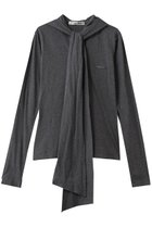 【プランク プロジェクト/PRANK PROJECT】のボウタイトップス / Bow Tie Tops 人気、トレンドファッション・服の通販 founy(ファニー) ファッション Fashion レディースファッション Fashion for Women トップス・カットソー Cut & Sew Tops シャツ・ブラウス・オフィスカジュアル Elegant Blouses & Button-Ups ロングTシャツ・Tシャツ Longline T-Shirts & Tees カットソー・ベーシックTシャツ Cut-and-Sewn Tops / Stretch Tees & Basics おすすめ Recommended / Our Picks カットソー Cut and Sewn Top ジャケット Jacket, Outerwear スリーブ Sleeve, Long Sleeve / Short Sleeve リボン Ribbon, Bow ロング Long, Long-Length thumbnail GRY(グレー)|ID: prp329100004929258 ipo3291000000036992425