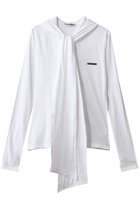 【プランク プロジェクト/PRANK PROJECT】のボウタイトップス / Bow Tie Tops 人気、トレンドファッション・服の通販 founy(ファニー) ファッション Fashion レディースファッション Fashion for Women トップス・カットソー Cut & Sew Tops シャツ・ブラウス・オフィスカジュアル Elegant Blouses & Button-Ups ロングTシャツ・Tシャツ Longline T-Shirts & Tees カットソー・ベーシックTシャツ Cut-and-Sewn Tops / Stretch Tees & Basics おすすめ Recommended / Our Picks カットソー Cut and Sewn Top ジャケット Jacket, Outerwear スリーブ Sleeve, Long Sleeve / Short Sleeve リボン Ribbon, Bow ロング Long, Long-Length thumbnail WHT(ホワイト)|ID: prp329100004929258 ipo3291000000036992427