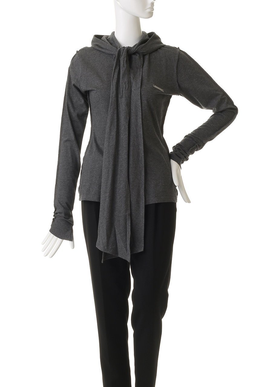 【プランク プロジェクト/PRANK PROJECT】のボウタイトップス / Bow Tie Tops 人気、トレンドファッション・服の通販 founy(ファニー) 　ファッション　Fashion　レディースファッション　Fashion for Women　トップス・カットソー　Cut & Sew Tops　シャツ・ブラウス・オフィスカジュアル　Elegant Blouses & Button-Ups　ロングTシャツ・Tシャツ　Longline T-Shirts & Tees　カットソー・ベーシックTシャツ　Cut-and-Sewn Tops / Stretch Tees & Basics　おすすめ　Recommended / Our Picks　カットソー　Cut and Sewn Top　ジャケット　Jacket, Outerwear　スリーブ　Sleeve, Long Sleeve / Short Sleeve　リボン　Ribbon, Bow　ロング　Long, Long-Length　other-2|ID: prp329100004929258 ipo3291000000036992431