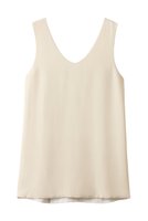 【セアン/SCEARN】のSILK CRAPE タンクトップ 大人の最旬トレンドファッション＆コーディネート founy(ファウニー) ファッション Fashion レディースファッション Fashion for Women トップス・カットソー Cut & Sew Tops キャミソール&ノースリーブ Camisoles & Sleeveless Tops シャツ・ブラウス・オフィスカジュアル Elegant Blouses & Button-Ups ロングTシャツ・Tシャツ Longline T-Shirts & Tees カットソー・ベーシックTシャツ Cut-and-Sewn Tops / Stretch Tees & Basics キャミソール Camisole, Spaghetti Strap Top シルク Silk, 100% Silk タンク Tank Top, Sleeveless Top ドレープ Drape, Draping Fabric |ID:prp329100004929275