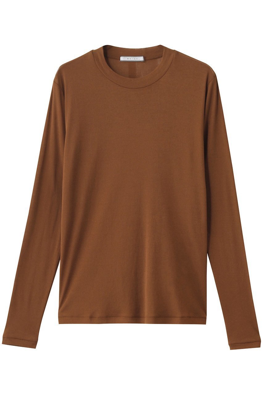 【ベイジ,/BEIGE,】のSORE(ソ―ル)/カットソー インテリア・キッズ・メンズ・レディースファッション・服の通販 founy(ファニー) 　ファッション　Fashion　レディースファッション　Fashion for Women　トップス・カットソー　Cut & Sew Tops　シャツ・ブラウス・オフィスカジュアル　Elegant Blouses & Button-Ups　ロングTシャツ・Tシャツ　Longline T-Shirts & Tees　カットソー・ベーシックTシャツ　Cut-and-Sewn Tops / Stretch Tees & Basics　インナー　Innerwear　カットソー　Cut and Sewn Top　キャミワンピース　Cami Dress, Slip Dress　シアー　Sheer, See-Through　ショート　Short, Short Length　シンプル　Simple, Minimal　ジャケット　Jacket, Outerwear　スリーブ　Sleeve, Long Sleeve / Short Sleeve　フィット　Fit, Slim Fit　ボトム　Bottoms, Lower Wear　Brown|ID: prp329100004929277 ipo3291000000036992573