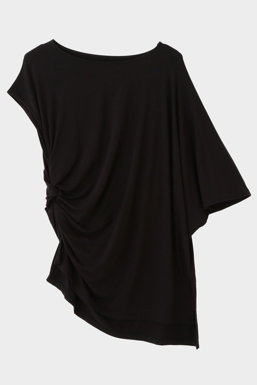 【ル フィル/LE PHIL】のセルロースベア天竺カットソー 人気、トレンドファッション・服の通販 founy(ファニー) 　ファッション　Fashion　レディースファッション　Fashion for Women　トップス・カットソー　Cut & Sew Tops　シャツ・ブラウス・オフィスカジュアル　Elegant Blouses & Button-Ups　ロングTシャツ・Tシャツ　Longline T-Shirts & Tees　カットソー・ベーシックTシャツ　Cut-and-Sewn Tops / Stretch Tees & Basics　アシンメトリー　Asymmetrical Style　カットソー　Cut and Sewn Top　ギャザー　Gathered, Ruffled　シェイプ　Shape, Slim Fit　ショート　Short, Short Length　ストレッチ　Stretch, Stretchy Fabric　スリット　Slit, Slit Detail　スリーブ　Sleeve, Long Sleeve / Short Sleeve　ドレープ　Drape, Draping Fabric　定番　Standard, Basic Item　 other-1|ID: prp329100004929322 ipo3291000000036992910