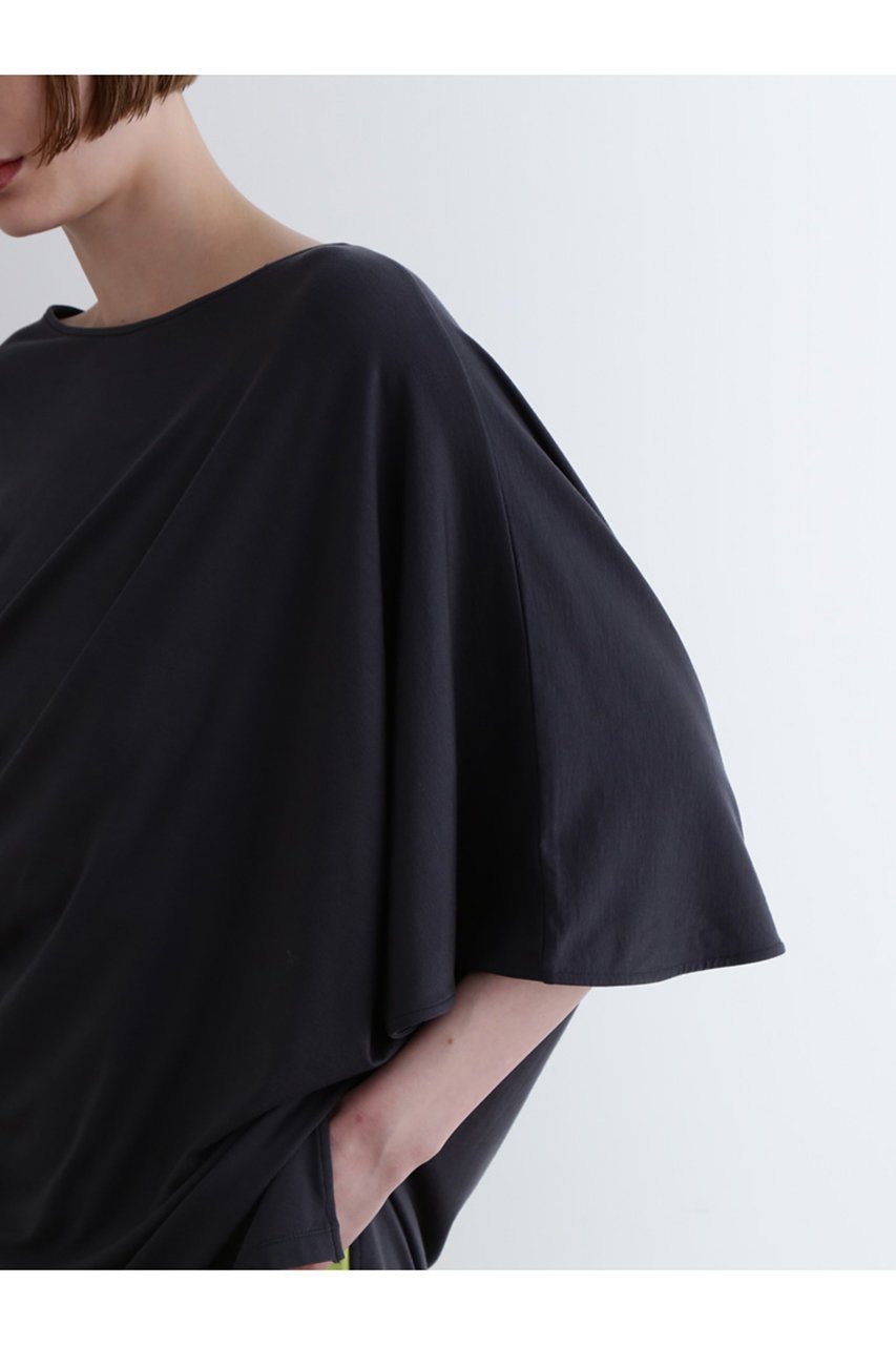 【ル フィル/LE PHIL】のセルロースベア天竺カットソー 人気、トレンドファッション・服の通販 founy(ファニー) 　ファッション　Fashion　レディースファッション　Fashion for Women　トップス・カットソー　Cut & Sew Tops　シャツ・ブラウス・オフィスカジュアル　Elegant Blouses & Button-Ups　ロングTシャツ・Tシャツ　Longline T-Shirts & Tees　カットソー・ベーシックTシャツ　Cut-and-Sewn Tops / Stretch Tees & Basics　アシンメトリー　Asymmetrical Style　カットソー　Cut and Sewn Top　ギャザー　Gathered, Ruffled　シェイプ　Shape, Slim Fit　ショート　Short, Short Length　ストレッチ　Stretch, Stretchy Fabric　スリット　Slit, Slit Detail　スリーブ　Sleeve, Long Sleeve / Short Sleeve　ドレープ　Drape, Draping Fabric　定番　Standard, Basic Item　other-2|ID: prp329100004929322 ipo3291000000036992917