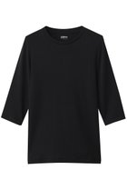 【マルティニーク/martinique】の《定番》フライス5分袖プルオーバー 人気、トレンドファッション・服の通販 founy(ファニー) ファッション Fashion レディースファッション Fashion for Women トップス・カットソー Cut & Sew Tops シャツ・ブラウス・オフィスカジュアル Elegant Blouses & Button-Ups ロングTシャツ・Tシャツ Longline T-Shirts & Tees カジュアルプルオーバー・ニットトップス Pullovers & Knit Tops / Casual Pullovers カットソー・ベーシックTシャツ Cut-and-Sewn Tops / Stretch Tees & Basics インナー Innerwear ショート Short, Short Length シンプル Simple, Minimal スリーブ Sleeve, Long Sleeve / Short Sleeve フィット Fit, Slim Fit ベーシック Basic, Essential 定番 Standard, Basic Item thumbnail ブラック|ID: prp329100004929325 ipo3291000000036992966