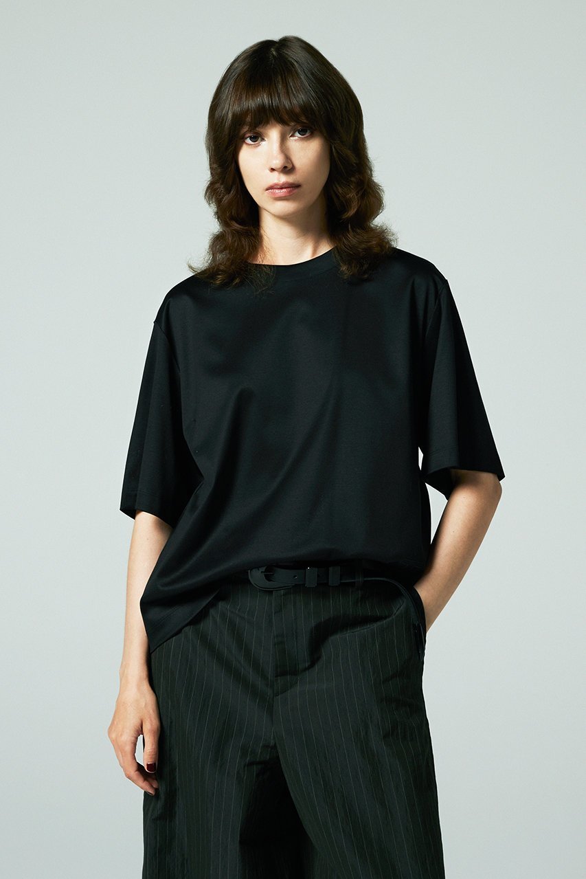 【オーヴィル/EAUVIRE】のオフボディTシャツ 人気、トレンドファッション・服の通販 founy(ファニー) 　ファッション　Fashion　レディースファッション　Fashion for Women　トップス・カットソー　Cut & Sew Tops　シャツ・ブラウス・オフィスカジュアル　Elegant Blouses & Button-Ups　ロングTシャツ・Tシャツ　Longline T-Shirts & Tees　カットソー・ベーシックTシャツ　Cut-and-Sewn Tops / Stretch Tees & Basics　カットソー　Cut and Sewn Top　ショート　Short, Short Length　シルケット　Silket, Silky Cotton　ストレッチ　Stretch, Stretchy Fabric　スリーブ　Sleeve, Long Sleeve / Short Sleeve　バランス　Balance, Style Balance　ボトム　Bottoms, Lower Wear　エレガント 上品　Elegant　other-8|ID: prp329100004929355 ipo3291000000036993186