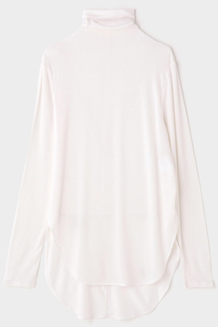 【ル フィル/LE PHIL】のシアージャージートップス インテリア・キッズ・メンズ・レディースファッション・服の通販 founy(ファニー) 　ファッション　Fashion　レディースファッション　Fashion for Women　トップス・カットソー　Cut & Sew Tops　シャツ・ブラウス・オフィスカジュアル　Elegant Blouses & Button-Ups　ロングTシャツ・Tシャツ　Longline T-Shirts & Tees　カットソー・ベーシックTシャツ　Cut-and-Sewn Tops / Stretch Tees & Basics　なめらか　Smooth, Silky Texture　インナー　Innerwear　シンプル　Simple, Minimal　スリーブ　Sleeve, Long Sleeve / Short Sleeve　ロング　Long, Long-Length　秋　Autumn　ホワイト|ID: prp329100004929366 ipo3291000000036993238