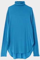 【ル フィル/LE PHIL】のシアージャージートップス 人気、トレンドファッション・服の通販 founy(ファニー) ファッション Fashion レディースファッション Fashion for Women トップス・カットソー Cut & Sew Tops シャツ・ブラウス・オフィスカジュアル Elegant Blouses & Button-Ups ロングTシャツ・Tシャツ Longline T-Shirts & Tees カットソー・ベーシックTシャツ Cut-and-Sewn Tops / Stretch Tees & Basics なめらか Smooth, Silky Texture インナー Innerwear シンプル Simple, Minimal スリーブ Sleeve, Long Sleeve / Short Sleeve ロング Long, Long-Length 秋 Autumn thumbnail ブルー|ID: prp329100004929366 ipo3291000000036993245