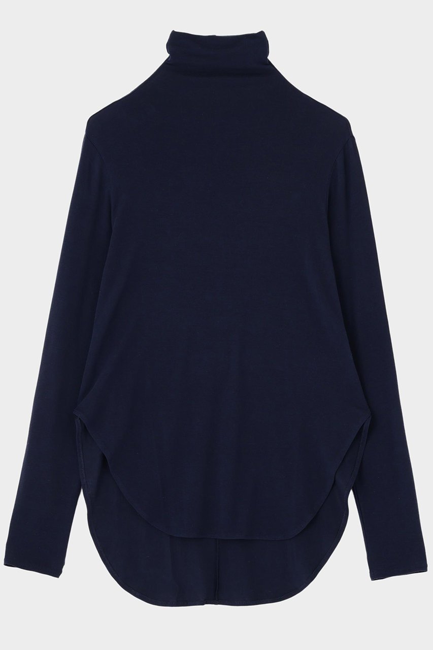 【ル フィル/LE PHIL】のシアージャージートップス インテリア・キッズ・メンズ・レディースファッション・服の通販 founy(ファニー) 　ファッション　Fashion　レディースファッション　Fashion for Women　トップス・カットソー　Cut & Sew Tops　シャツ・ブラウス・オフィスカジュアル　Elegant Blouses & Button-Ups　ロングTシャツ・Tシャツ　Longline T-Shirts & Tees　カットソー・ベーシックTシャツ　Cut-and-Sewn Tops / Stretch Tees & Basics　なめらか　Smooth, Silky Texture　インナー　Innerwear　シンプル　Simple, Minimal　スリーブ　Sleeve, Long Sleeve / Short Sleeve　ロング　Long, Long-Length　秋　Autumn　ネイビー|ID: prp329100004929366 ipo3291000000036993247