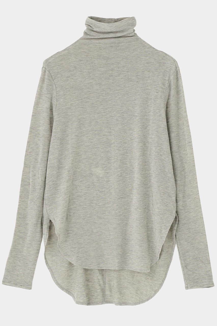 【ル フィル/LE PHIL】のシアージャージートップス インテリア・キッズ・メンズ・レディースファッション・服の通販 founy(ファニー) 　ファッション　Fashion　レディースファッション　Fashion for Women　トップス・カットソー　Cut & Sew Tops　シャツ・ブラウス・オフィスカジュアル　Elegant Blouses & Button-Ups　ロングTシャツ・Tシャツ　Longline T-Shirts & Tees　カットソー・ベーシックTシャツ　Cut-and-Sewn Tops / Stretch Tees & Basics　なめらか　Smooth, Silky Texture　インナー　Innerwear　シンプル　Simple, Minimal　スリーブ　Sleeve, Long Sleeve / Short Sleeve　ロング　Long, Long-Length　秋　Autumn　グレー|ID: prp329100004929366 ipo3291000000036993251