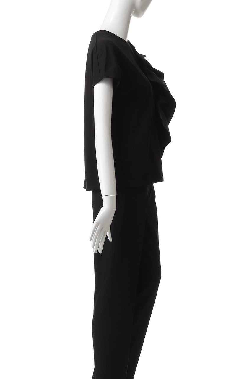 【アルアバイル/allureville】の【Loulou Willoughby】ギャザーレイヤーTシャツ A 人気、トレンドファッション・服の通販 founy(ファニー) 　ファッション　Fashion　レディースファッション　Fashion for Women　トップス・カットソー　Cut & Sew Tops　シャツ・ブラウス・オフィスカジュアル　Elegant Blouses & Button-Ups　ロングTシャツ・Tシャツ　Longline T-Shirts & Tees　カットソー・ベーシックTシャツ　Cut-and-Sewn Tops / Stretch Tees & Basics　ギャザー　Gathered, Ruffled　ショート　Short, Short Length　スラックス　Slacks, Dress Pants　スリーブ　Sleeve, Long Sleeve / Short Sleeve　デニム　Denim, Jeans Material　ハーフ　Half, Half-Length　フロント　Front, Front Design　other-3|ID: prp329100004929367 ipo3291000000036993262