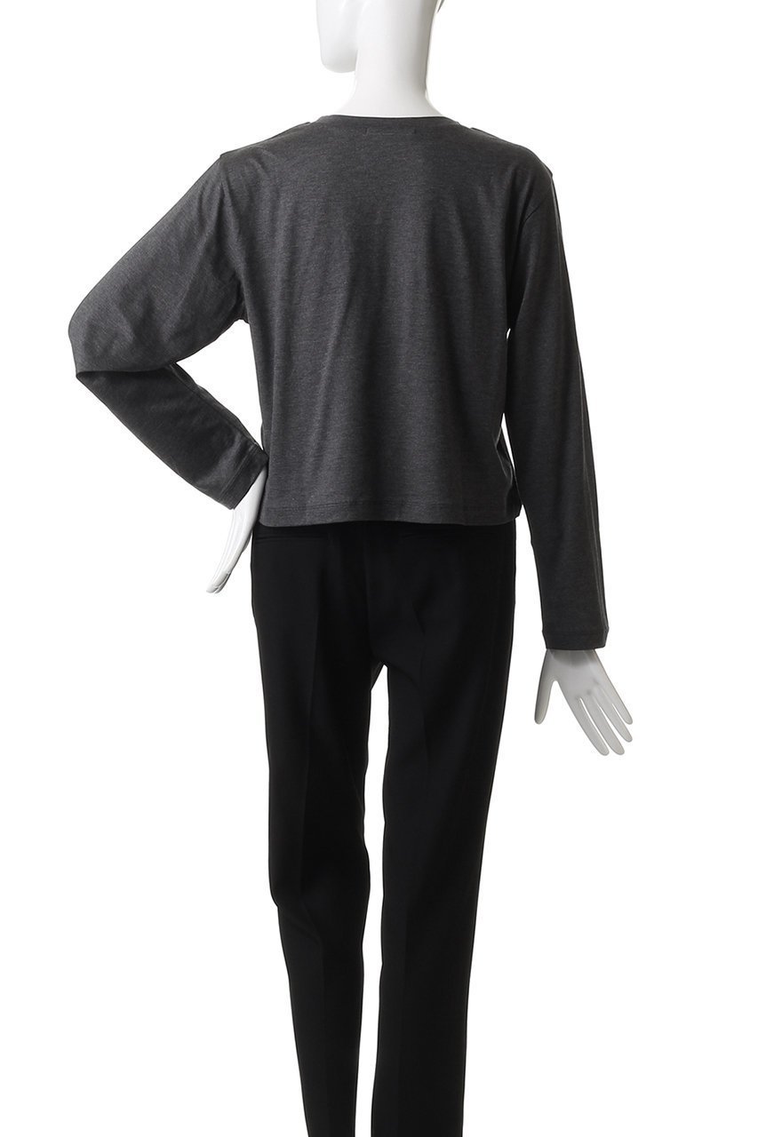 【ミズイロ インド/mizuiro ind】のフロントフリルプルオーバー 人気、トレンドファッション・服の通販 founy(ファニー) 　ファッション　Fashion　レディースファッション　Fashion for Women　トップス・カットソー　Cut & Sew Tops　シャツ・ブラウス・オフィスカジュアル　Elegant Blouses & Button-Ups　ロングTシャツ・Tシャツ　Longline T-Shirts & Tees　カジュアルプルオーバー・ニットトップス　Pullovers & Knit Tops / Casual Pullovers　カットソー・ベーシックTシャツ　Cut-and-Sewn Tops / Stretch Tees & Basics　おすすめ　Recommended / Our Picks　インナー　Innerwear　カットソー　Cut and Sewn Top　ジャケット　Jacket, Outerwear　ストレッチ　Stretch, Stretchy Fabric　スリーブ　Sleeve, Long Sleeve / Short Sleeve　フリル　Frill, Ruffle　フロント　Front, Front Design　ロング　Long, Long-Length　エレガント 上品　Elegant　other-4|ID: prp329100004929395 ipo3291000000036993518