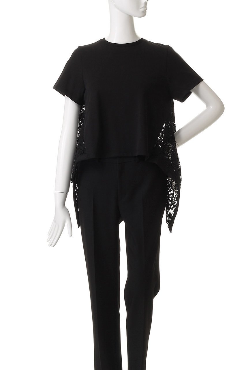 【アルアバイル/allureville】の【Loulou Willoughby】レースドッキングPO B 人気、トレンドファッション・服の通販 founy(ファニー) 　ファッション　Fashion　レディースファッション　Fashion for Women　トップス・カットソー　Cut & Sew Tops　シャツ・ブラウス・オフィスカジュアル　Elegant Blouses & Button-Ups　ロングTシャツ・Tシャツ　Longline T-Shirts & Tees　カットソー・ベーシックTシャツ　Cut-and-Sewn Tops / Stretch Tees & Basics　イレギュラー　Irregular Design　ショート　Short, Short Length　スリーブ　Sleeve, Long Sleeve / Short Sleeve　ドッキング　Docking, Mixed Material　フラワー　Flower, Floral　フロント　Front, Front Design　レース　Lace, Lace Fabric　other-2|ID: prp329100004929397 ipo3291000000036993528