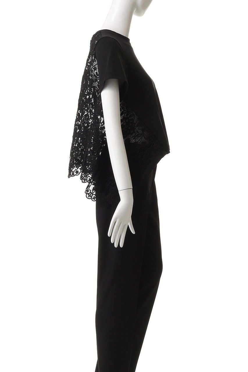 【アルアバイル/allureville】の【Loulou Willoughby】レースドッキングPO B 人気、トレンドファッション・服の通販 founy(ファニー) 　ファッション　Fashion　レディースファッション　Fashion for Women　トップス・カットソー　Cut & Sew Tops　シャツ・ブラウス・オフィスカジュアル　Elegant Blouses & Button-Ups　ロングTシャツ・Tシャツ　Longline T-Shirts & Tees　カットソー・ベーシックTシャツ　Cut-and-Sewn Tops / Stretch Tees & Basics　イレギュラー　Irregular Design　ショート　Short, Short Length　スリーブ　Sleeve, Long Sleeve / Short Sleeve　ドッキング　Docking, Mixed Material　フラワー　Flower, Floral　フロント　Front, Front Design　レース　Lace, Lace Fabric　other-3|ID: prp329100004929397 ipo3291000000036993530