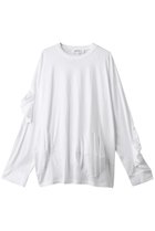 【エンフォルド/ENFOLD】のBALL DRAPE LONG SLEEVE T SHIRT シャツ ホワイト|ID: prp329100004929415 ipo3291000000036993655