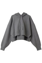 【エンフォルド/ENFOLD】のCROPPED HOODED PULLOVER プルオーバー トップグレー|ID: prp329100004929417 ipo3291000000036993668