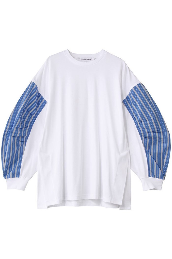 【ナゴンスタンス/nagonstans】のcurve long-sleeves ロングスリーブ インテリア・キッズ・メンズ・レディースファッション・服の通販 founy(ファウニー) https://founy.com/ ファッション Fashion レディースファッション Fashion for Women トップス・カットソー Cut & Sew Tops シャツ・ブラウス・オフィスカジュアル Elegant Blouses & Button-Ups ロングTシャツ・Tシャツ Longline T-Shirts & Tees カットソー・ベーシックTシャツ Cut-and-Sewn Tops / Stretch Tees & Basics カットソー Cut and Sewn Top ギャザー Gathered, Ruffled スリーブ Sleeve, Long Sleeve / Short Sleeve ロング Long, Long-Length |ID: prp329100004929422 ipo3291000000036993696