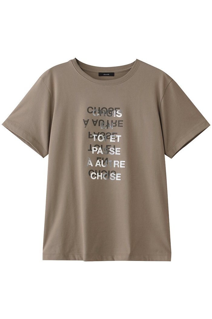 【アルアバイル/allureville】のメタリックレイヤードロゴTシャツ インテリア・キッズ・メンズ・レディースファッション・服の通販 founy(ファウニー) https://founy.com/ ファッション Fashion レディースファッション Fashion for Women トップス・カットソー Cut & Sew Tops シャツ・ブラウス・オフィスカジュアル Elegant Blouses & Button-Ups ロングTシャツ・Tシャツ Longline T-Shirts & Tees カットソー・ベーシックTシャツ Cut-and-Sewn Tops / Stretch Tees & Basics インナー Innerwear カーディガン Cardigan, Knitwear グラフィック Graphic, Graphic Design サロペット Overalls, Salopette ショート Short, Short Length ジャケット Jacket, Outerwear スリーブ Sleeve, Long Sleeve / Short Sleeve プリント Print, Printed Pattern ラバー Rubber, Rubber Sole 人気 Popular, Best Seller 定番 Standard, Basic Item |ID: prp329100004929424 ipo3291000000036993729