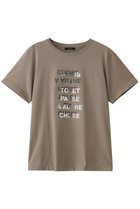 【アルアバイル/allureville】のメタリックレイヤードロゴTシャツ モカ|ID: prp329100004929424 ipo3291000000036993731