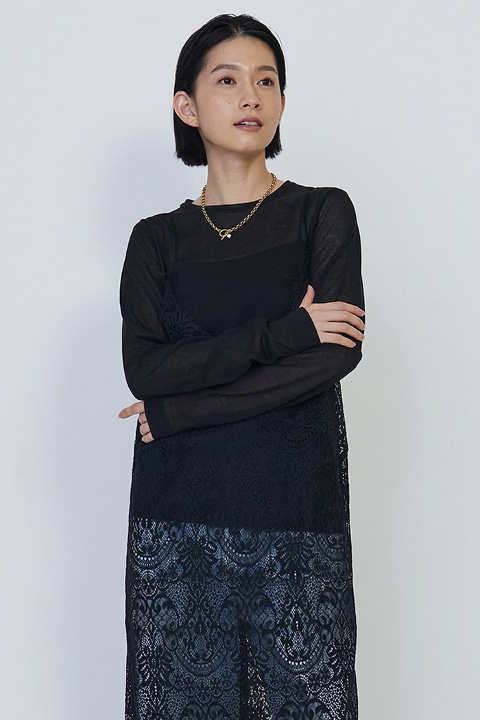 【プルミエ アロンディスモン/1er Arrondissement】のシアーロングスリーブTシャツ インテリア・キッズ・メンズ・レディースファッション・服の通販 founy(ファウニー) https://founy.com/ ファッション Fashion レディースファッション Fashion for Women トップス・カットソー Cut & Sew Tops シャツ・ブラウス・オフィスカジュアル Elegant Blouses & Button-Ups ロングTシャツ・Tシャツ Longline T-Shirts & Tees カットソー・ベーシックTシャツ Cut-and-Sewn Tops / Stretch Tees & Basics おすすめ Recommended / Our Picks インナー Innerwear カーディガン Cardigan, Knitwear スリーブ Sleeve, Long Sleeve / Short Sleeve フィット Fit, Slim Fit ベスト Vest, Waistcoat ロング Long, Long-Length |ID: prp329100004929450 ipo3291000000036993916