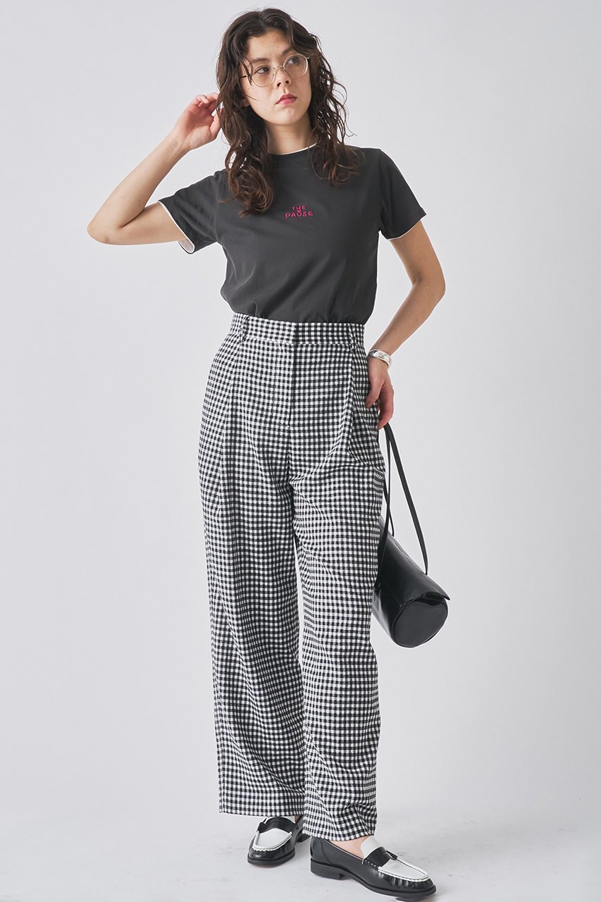 【ウィムガゼット/Whim Gazette】の【THE PAUSE】THE PAUSE刺繍Tシャツ 人気、トレンドファッション・服の通販 founy(ファニー) 　ファッション　Fashion　レディースファッション　Fashion for Women　トップス・カットソー　Cut & Sew Tops　シャツ・ブラウス・オフィスカジュアル　Elegant Blouses & Button-Ups　ロングTシャツ・Tシャツ　Longline T-Shirts & Tees　カットソー・ベーシックTシャツ　Cut-and-Sewn Tops / Stretch Tees & Basics　カットソー　Cut and Sewn Top　コンパクト　Compact, Small Size　ショート　Short, Short Length　スリーブ　Sleeve, Long Sleeve / Short Sleeve　半袖　Short Sleeve, Half Sleeve　other-2|ID: prp329100004929463 ipo3291000000036994026