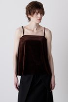 【ヒューエルミュージアム/hueLe Museum】の【hLM】カップ付きベロアキャミソール ブラウン|ID: prp329100004929479 ipo3291000000036994224