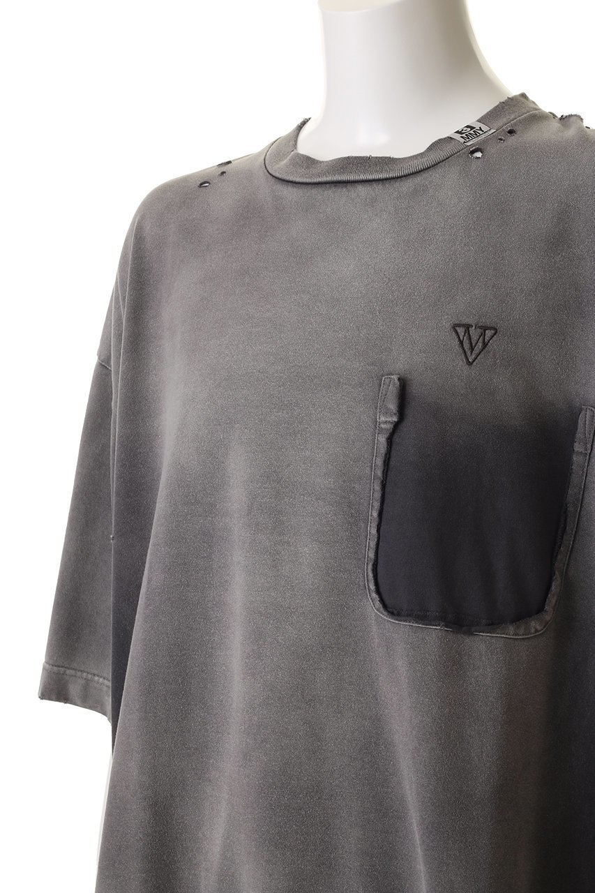 【メゾン ミハラヤスヒロ/Maison MIHARA YASUHIRO / MEN】の【MEN】SUN FADED Tシャツ 人気、トレンドファッション・服の通販 founy(ファニー) 　ファッション　Fashion　メンズファッション　Fashion for Men　トップス・カットソー　Cut & Sew Tops　メンズシャツ　Shirts　ショート　Short, Short Length　スリーブ　Sleeve, Long Sleeve / Short Sleeve　ダメージ　Distressed, Destroyed　フロント　Front, Front Design　ブリーチ　Bleach, Washed Finish　ポケット　Pocket, Pocket Detail　other-5|ID: prp329100004929483 ipo3291000000036994276