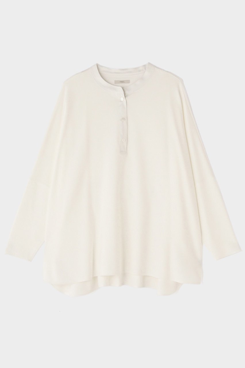 【ル フィル/LE PHIL】のヴィスポンチトップス インテリア・キッズ・メンズ・レディースファッション・服の通販 founy(ファニー) 　ファッション　Fashion　レディースファッション　Fashion for Women　トップス・カットソー　Cut & Sew Tops　シャツ・ブラウス・オフィスカジュアル　Elegant Blouses & Button-Ups　ロングTシャツ・Tシャツ　Longline T-Shirts & Tees　カットソー・ベーシックTシャツ　Cut-and-Sewn Tops / Stretch Tees & Basics　エレガント 上品　Elegant　サテン　Satin, Glossy Fabric　スリーブ　Sleeve, Long Sleeve / Short Sleeve　パターン　Pattern, Design Print　ビッグ　Big, Oversized　ボトム　Bottoms, Lower Wear　ロング　Long, Long-Length　ホワイト|ID: prp329100004929490 ipo3291000000036994348