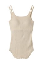 【デザイン ワークス/DESIGN WORKS】の【HAKUJI】Random rib bra タンクトップ アイボリー|ID: prp329100004929503 ipo3291000000036994449