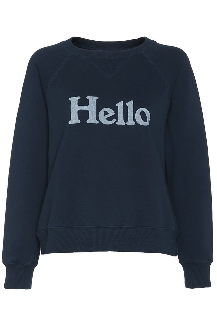 【マディソンブルー/MADISONBLUE】のHELLO SWEAT L/S URAKE DYED ロングスリーブスウェット インテリア・キッズ・メンズ・レディースファッション・服の通販 founy(ファニー) 　ファッション　Fashion　レディースファッション　Fashion for Women　トップス・カットソー　Cut & Sew Tops　シャツ・ブラウス・オフィスカジュアル　Elegant Blouses & Button-Ups　レディースパーカー・カジュアルフーディー　Casual Hoodies & Sweatshirts　ロングTシャツ・Tシャツ　Longline T-Shirts & Tees　スウェット・クルーネックトップス　Sweatshirts & Crewnecks / Relaxed Fit Sweat Tops　カットソー・ベーシックTシャツ　Cut-and-Sewn Tops / Stretch Tees & Basics　スウェット / スエット　Sweatshirt, Sweatwear　ネイビー|ID: prp329100004929512 ipo3291000000036994531