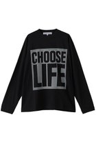 【キャサリンハムネット/KATHARINE HAMNETT LONDON】の【UNISEX】ロングスリーブ スローガンTシャツ 人気、トレンドファッション・服の通販 founy(ファニー) ファッション Fashion レディースファッション Fashion for Women トップス・カットソー Cut & Sew Tops シャツ・ブラウス・オフィスカジュアル Elegant Blouses & Button-Ups ロングTシャツ・Tシャツ Longline T-Shirts & Tees カットソー・ベーシックTシャツ Cut-and-Sewn Tops / Stretch Tees & Basics ユニセックス Unisex, Genderless スリーブ Sleeve, Long Sleeve / Short Sleeve ボトム Bottoms, Lower Wear ロング Long, Long-Length thumbnail ブラック|ID: prp329100004929515 ipo3291000000036994547