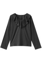 【ミズイロ インド/mizuiro ind】のフリルカラーロングスリーブプルオーバー 人気、トレンドファッション・服の通販 founy(ファニー) ファッション Fashion レディースファッション Fashion for Women トップス・カットソー Cut & Sew Tops シャツ・ブラウス・オフィスカジュアル Elegant Blouses & Button-Ups ロングTシャツ・Tシャツ Longline T-Shirts & Tees カジュアルプルオーバー・ニットトップス Pullovers & Knit Tops / Casual Pullovers カットソー・ベーシックTシャツ Cut-and-Sewn Tops / Stretch Tees & Basics カットソー Cut and Sewn Top ジャケット Jacket, Outerwear スリーブ Sleeve, Long Sleeve / Short Sleeve フリル Frill, Ruffle ロング Long, Long-Length thumbnail c.gray|ID: prp329100004929526 ipo3291000000036994630