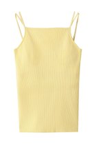 【アンクレイヴ/uncrave】のリブニット カップ付きキャミソール イエロー|ID: prp329100004929529 ipo3291000000036994666