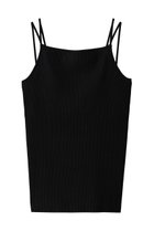 【アンクレイヴ/uncrave】のリブニット カップ付きキャミソール ブラック|ID: prp329100004929529 ipo3291000000036994672