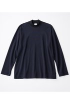 【グッド ピープル グッド ステッチング グッド プロダクト/GOOD PEOPLE GOOD STITCHING GOOD PRODUCT】の【UNISEX】モックネック ロングスリーブTシャツ ブラック×ネイビー|ID: prp329100004929542 ipo3291000000036994757