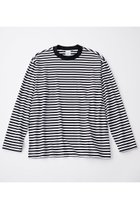 【グッド ピープル グッド ステッチング グッド プロダクト/GOOD PEOPLE GOOD STITCHING GOOD PRODUCT】の【UNISEX】クルーネック ロングスリーブ Tシャツ ホワイト×ブラック|ID: prp329100004929545 ipo3291000000036994768