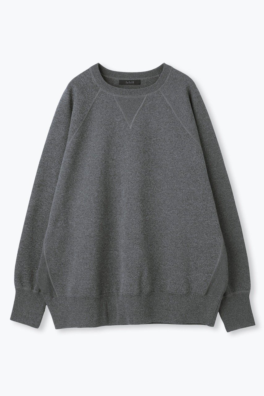 【レリル/lelill】のハイテクニット スウェット (ワイドシルエット) インテリア・キッズ・メンズ・レディースファッション・服の通販 founy(ファニー) 　ファッション　Fashion　レディースファッション　Fashion for Women　トップス・カットソー　Cut & Sew Tops　ニット　Knit Tops & Sweaters　シャツ・ブラウス・オフィスカジュアル　Elegant Blouses & Button-Ups　レディースパーカー・カジュアルフーディー　Casual Hoodies & Sweatshirts　ロングTシャツ・Tシャツ　Longline T-Shirts & Tees　スウェット・クルーネックトップス　Sweatshirts & Crewnecks / Relaxed Fit Sweat Tops　カットソー・ベーシックTシャツ　Cut-and-Sewn Tops / Stretch Tees & Basics　洗える　Machine Washable　クラシック　Classic, Timeless Style　軽量　Lightweight, Ultra Light　スウェット / スエット　Sweatshirt, Sweatwear　スリーブ　Sleeve, Long Sleeve / Short Sleeve　フィット　Fit, Slim Fit　ワイド　Wide, Wide Fit　おすすめ　Recommended / Our Picks　チャコールグレー|ID: prp329100004929556 ipo3291000000036994837