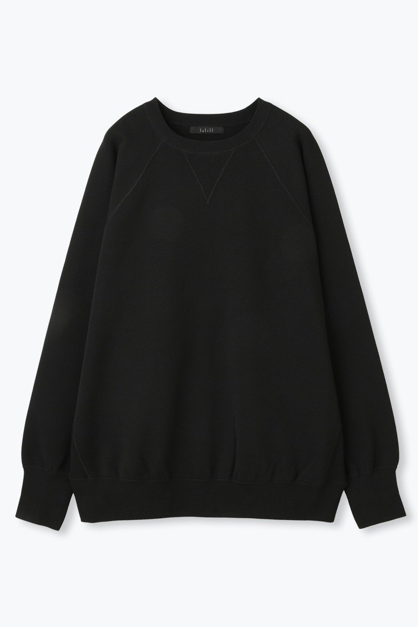【レリル/lelill】のハイテクニット スウェット (ワイドシルエット) インテリア・キッズ・メンズ・レディースファッション・服の通販 founy(ファニー) 　ファッション　Fashion　レディースファッション　Fashion for Women　トップス・カットソー　Cut & Sew Tops　ニット　Knit Tops & Sweaters　シャツ・ブラウス・オフィスカジュアル　Elegant Blouses & Button-Ups　レディースパーカー・カジュアルフーディー　Casual Hoodies & Sweatshirts　ロングTシャツ・Tシャツ　Longline T-Shirts & Tees　スウェット・クルーネックトップス　Sweatshirts & Crewnecks / Relaxed Fit Sweat Tops　カットソー・ベーシックTシャツ　Cut-and-Sewn Tops / Stretch Tees & Basics　洗える　Machine Washable　クラシック　Classic, Timeless Style　軽量　Lightweight, Ultra Light　スウェット / スエット　Sweatshirt, Sweatwear　スリーブ　Sleeve, Long Sleeve / Short Sleeve　フィット　Fit, Slim Fit　ワイド　Wide, Wide Fit　おすすめ　Recommended / Our Picks　ブラック|ID: prp329100004929556 ipo3291000000036994841