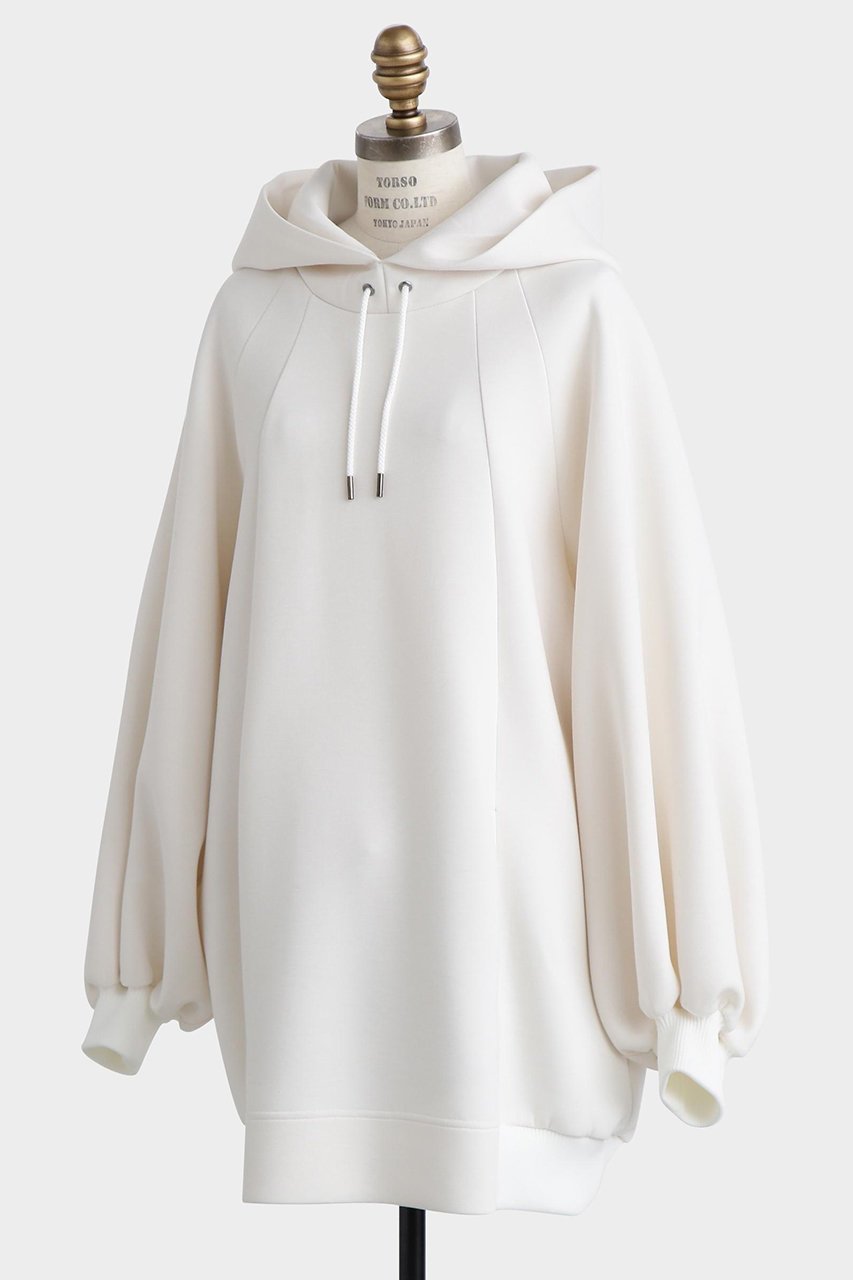 【ヒューエルミュージアム/hueLe Museum】の【STUMBLY】Air Double Knit Hoody 人気、トレンドファッション・服の通販 founy(ファニー) 　ファッション　Fashion　レディースファッション　Fashion for Women　トップス・カットソー　Cut & Sew Tops　ニット　Knit Tops & Sweaters　シャツ・ブラウス・オフィスカジュアル　Elegant Blouses & Button-Ups　レディースパーカー・カジュアルフーディー　Casual Hoodies & Sweatshirts　ロングTシャツ・Tシャツ　Longline T-Shirts & Tees　スウェット・クルーネックトップス　Sweatshirts & Crewnecks / Relaxed Fit Sweat Tops　カットソー・ベーシックTシャツ　Cut-and-Sewn Tops / Stretch Tees & Basics　カッティング　Cutting Detail　パターン　Pattern, Design Print　メタル　Metal, Metal Parts　エレガント 上品　Elegant　other-2|ID: prp329100004929561 ipo3291000000036994887