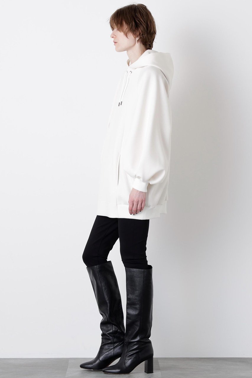 【ヒューエルミュージアム/hueLe Museum】の【STUMBLY】Air Double Knit Hoody 人気、トレンドファッション・服の通販 founy(ファニー) 　ファッション　Fashion　レディースファッション　Fashion for Women　トップス・カットソー　Cut & Sew Tops　ニット　Knit Tops & Sweaters　シャツ・ブラウス・オフィスカジュアル　Elegant Blouses & Button-Ups　レディースパーカー・カジュアルフーディー　Casual Hoodies & Sweatshirts　ロングTシャツ・Tシャツ　Longline T-Shirts & Tees　スウェット・クルーネックトップス　Sweatshirts & Crewnecks / Relaxed Fit Sweat Tops　カットソー・ベーシックTシャツ　Cut-and-Sewn Tops / Stretch Tees & Basics　カッティング　Cutting Detail　パターン　Pattern, Design Print　メタル　Metal, Metal Parts　エレガント 上品　Elegant　other-4|ID: prp329100004929561 ipo3291000000036994891