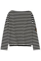 【マディソンブルー/MADISONBLUE】のBOAT NECK L/S TEE BORDER ボーダーボートネックL/S Tシャツ 人気、トレンドファッション・服の通販 founy(ファニー) ファッション Fashion レディースファッション Fashion for Women トップス・カットソー Cut & Sew Tops シャツ・ブラウス・オフィスカジュアル Elegant Blouses & Button-Ups ロングTシャツ・Tシャツ Longline T-Shirts & Tees カットソー・ベーシックTシャツ Cut-and-Sewn Tops / Stretch Tees & Basics コンパクト Compact, Small Size スリーブ Sleeve, Long Sleeve / Short Sleeve ボーダー Border, Stripe ロング Long, Long-Length thumbnail ブラック|ID: prp329100004929571 ipo3291000000036994959