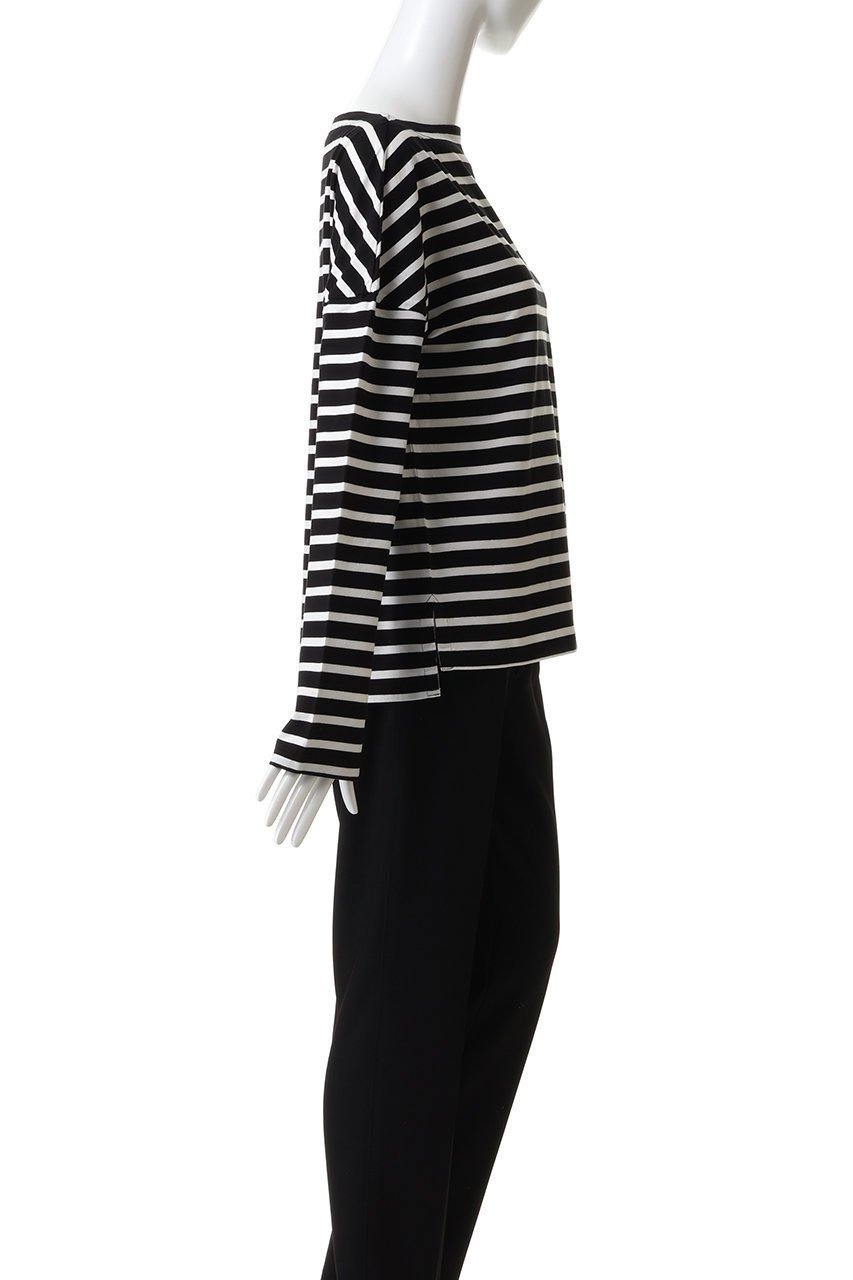 【マディソンブルー/MADISONBLUE】のBOAT NECK L/S TEE BORDER ボーダーボートネックL/S Tシャツ 人気、トレンドファッション・服の通販 founy(ファニー) 　ファッション　Fashion　レディースファッション　Fashion for Women　トップス・カットソー　Cut & Sew Tops　シャツ・ブラウス・オフィスカジュアル　Elegant Blouses & Button-Ups　ロングTシャツ・Tシャツ　Longline T-Shirts & Tees　カットソー・ベーシックTシャツ　Cut-and-Sewn Tops / Stretch Tees & Basics　コンパクト　Compact, Small Size　スリーブ　Sleeve, Long Sleeve / Short Sleeve　ボーダー　Border, Stripe　ロング　Long, Long-Length　other-3|ID: prp329100004929571 ipo3291000000036994963