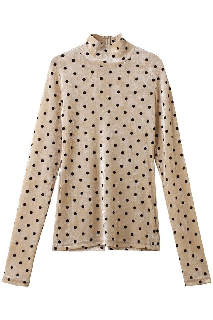 【メゾンスペシャル/MAISON SPECIAL】のVelor Mesh Dot Tops / ベロアメッシュドットタートルトップ インテリア・キッズ・メンズ・レディースファッション・服の通販 founy(ファウニー) https://founy.com/ ファッション Fashion レディースファッション Fashion for Women トップス・カットソー Cut & Sew Tops シャツ・ブラウス・オフィスカジュアル Elegant Blouses & Button-Ups ロングTシャツ・Tシャツ Longline T-Shirts & Tees カットソー・ベーシックTシャツ Cut-and-Sewn Tops / Stretch Tees & Basics ベロアトップス Velour Tops / Velvet-Look Items シアー Sheer, See-Through スリーブ Sleeve, Long Sleeve / Short Sleeve ドット Polka Dot, Dot Pattern フェミニン Feminine, Girly ベロア Velour, Soft Velvet ロング Long, Long-Length |ID: prp329100004929590 ipo3291000000036995168