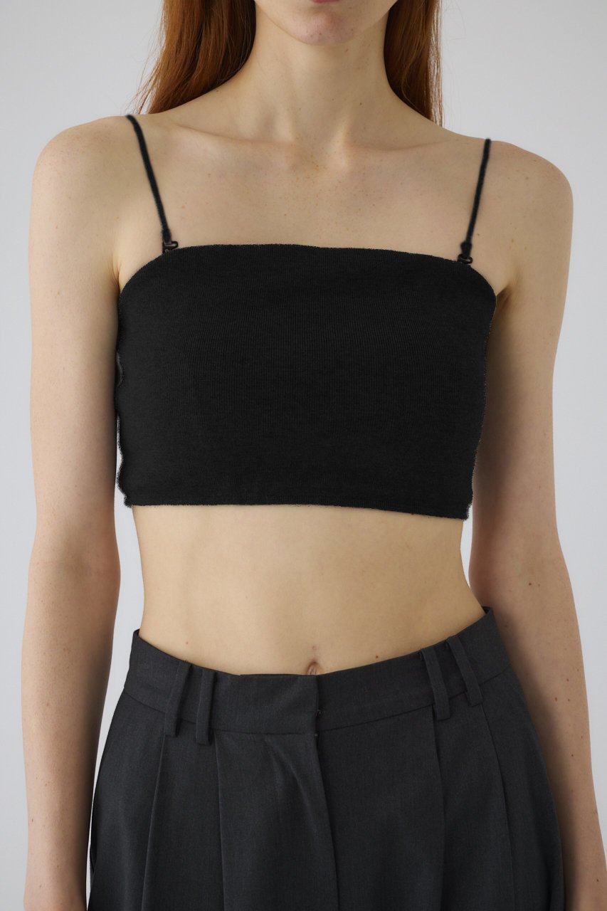 【リムアーク/RIM.ARK】のStrap bandeau/バンドゥ 人気、トレンドファッション・服の通販 founy(ファニー) 　ファッション　Fashion　レディースファッション　Fashion for Women　トップス・カットソー　Cut & Sew Tops　キャミソール&ノースリーブ　Camisoles & Sleeveless Tops　シャツ・ブラウス・オフィスカジュアル　Elegant Blouses & Button-Ups　ロングTシャツ・Tシャツ　Longline T-Shirts & Tees　カットソー・ベーシックTシャツ　Cut-and-Sewn Tops / Stretch Tees & Basics　インナー　Innerwear　キャミソール　Camisole, Spaghetti Strap Top　タンク　Tank Top, Sleeveless Top　フィット　Fit, Slim Fit　ラップ　Wrap, Wrap Design　other-6|ID: prp329100004929595 ipo3291000000036995229