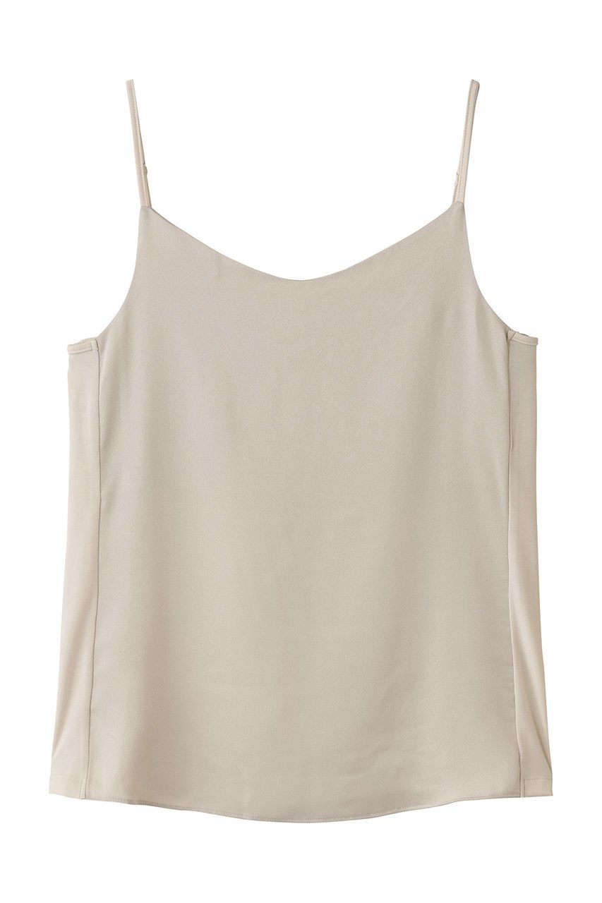 【アナイ/ANAYI】のベア天サテンコンビキャミソール インテリア・キッズ・メンズ・レディースファッション・服の通販 founy(ファニー) 　ファッション　Fashion　レディースファッション　Fashion for Women　トップス・カットソー　Cut & Sew Tops　キャミソール&ノースリーブ　Camisoles & Sleeveless Tops　シャツ・ブラウス・オフィスカジュアル　Elegant Blouses & Button-Ups　ロングTシャツ・Tシャツ　Longline T-Shirts & Tees　カットソー・ベーシックTシャツ　Cut-and-Sewn Tops / Stretch Tees & Basics　なめらか　Smooth, Silky Texture　インナー　Innerwear　カットソー　Cut and Sewn Top　キャミソール　Camisole, Spaghetti Strap Top　コンビ　Combo, Combination Style　サテン　Satin, Glossy Fabric　シンプル　Simple, Minimal　タンク　Tank Top, Sleeveless Top　ベージュ|ID: prp329100004929613 ipo3291000000036995440