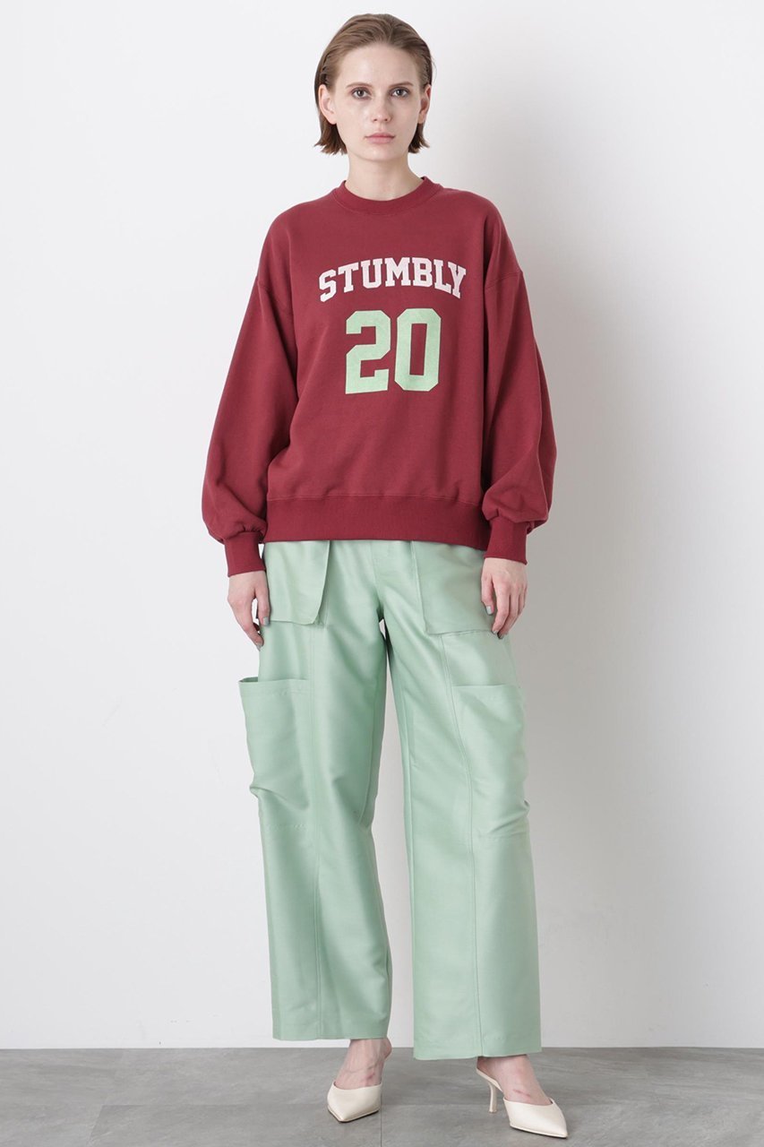 【ヒューエルミュージアム/hueLe Museum】の【STUMBLY】Printed Pullover 人気、トレンドファッション・服の通販 founy(ファニー) 　ファッション　Fashion　レディースファッション　Fashion for Women　トップス・カットソー　Cut & Sew Tops　シャツ・ブラウス・オフィスカジュアル　Elegant Blouses & Button-Ups　ロングTシャツ・Tシャツ　Longline T-Shirts & Tees　カジュアルプルオーバー・ニットトップス　Pullovers & Knit Tops / Casual Pullovers　カットソー・ベーシックTシャツ　Cut-and-Sewn Tops / Stretch Tees & Basics　クラシック　Classic, Timeless Style　スウェット / スエット　Sweatshirt, Sweatwear　スリーブ　Sleeve, Long Sleeve / Short Sleeve　プリント　Print, Printed Pattern　モダン　Modern, Contemporary　ロング　Long, Long-Length　other-2|ID: prp329100004929617 ipo3291000000036995475