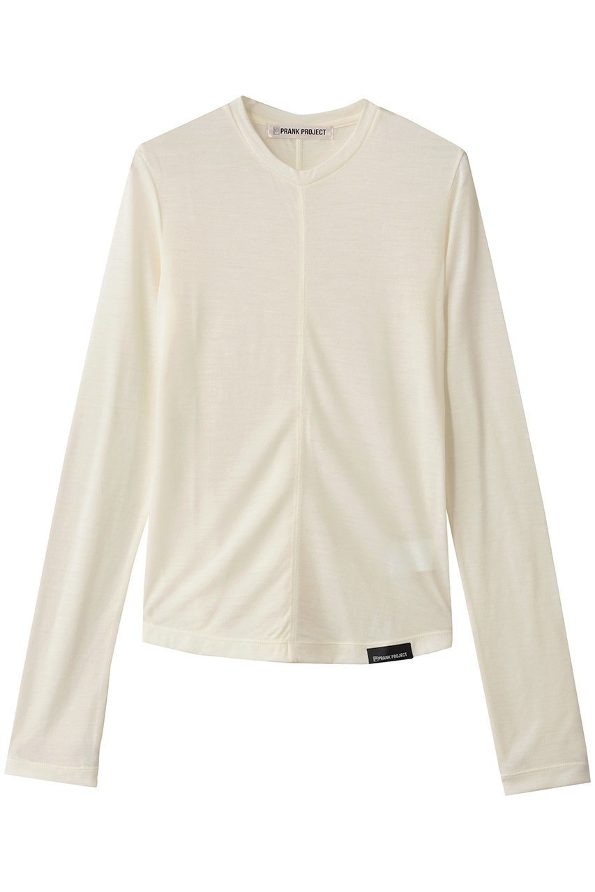 【プランク プロジェクト/PRANK PROJECT】のシンプルクルーネック インテリア・キッズ・メンズ・レディースファッション・服の通販 founy(ファニー) 　ファッション　Fashion　レディースファッション　Fashion for Women　トップス・カットソー　Cut & Sew Tops　シャツ・ブラウス・オフィスカジュアル　Elegant Blouses & Button-Ups　ロングTシャツ・Tシャツ　Longline T-Shirts & Tees　カットソー・ベーシックTシャツ　Cut-and-Sewn Tops / Stretch Tees & Basics　インナー　Innerwear　ジャケット　Jacket, Outerwear　スリーブ　Sleeve, Long Sleeve / Short Sleeve　センター　Center, Center Line　ロング　Long, Long-Length　ワーク　Workwear, Utility Style　エレガント 上品　Elegant　WHT(ホワイト)|ID: prp329100004929622 ipo3291000000036995544