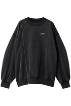 【プランク プロジェクト/PRANK PROJECT】のオーバーサイズジッパースウェット 人気、トレンドファッション・服の通販 founy(ファニー) ファッション Fashion レディースファッション Fashion for Women トップス・カットソー Cut & Sew Tops シャツ・ブラウス・オフィスカジュアル Elegant Blouses & Button-Ups レディースパーカー・カジュアルフーディー Casual Hoodies & Sweatshirts ロングTシャツ・Tシャツ Longline T-Shirts & Tees スウェット・クルーネックトップス Sweatshirts & Crewnecks / Relaxed Fit Sweat Tops カットソー・ベーシックTシャツ Cut-and-Sewn Tops / Stretch Tees & Basics スウェット / スエット Sweatshirt, Sweatwear ブリーチ Bleach, Washed Finish メタル Metal, Metal Parts リラックス Relax, Relaxed Fit thumbnail BLK(ブラック)|ID: prp329100004929630 ipo3291000000036995645